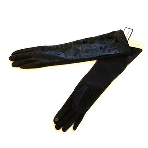 Unique Vintage long velvet gloves